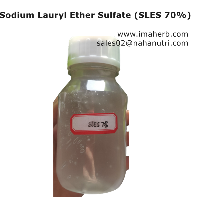 ИМАГЕРБ продает моющее средство для косметики, производящее лауретсульфат натрия / лауриловый эфир сульфата натрия (SLES 70%) Для мыла 70%