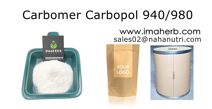 IMAHERB Bulk Wholesale High Grade Cosmetic Grade Cosmetic Raw Materials Acrylic Polymer Carbomer 940/980 Carbopol 940/980 Powder Thickener